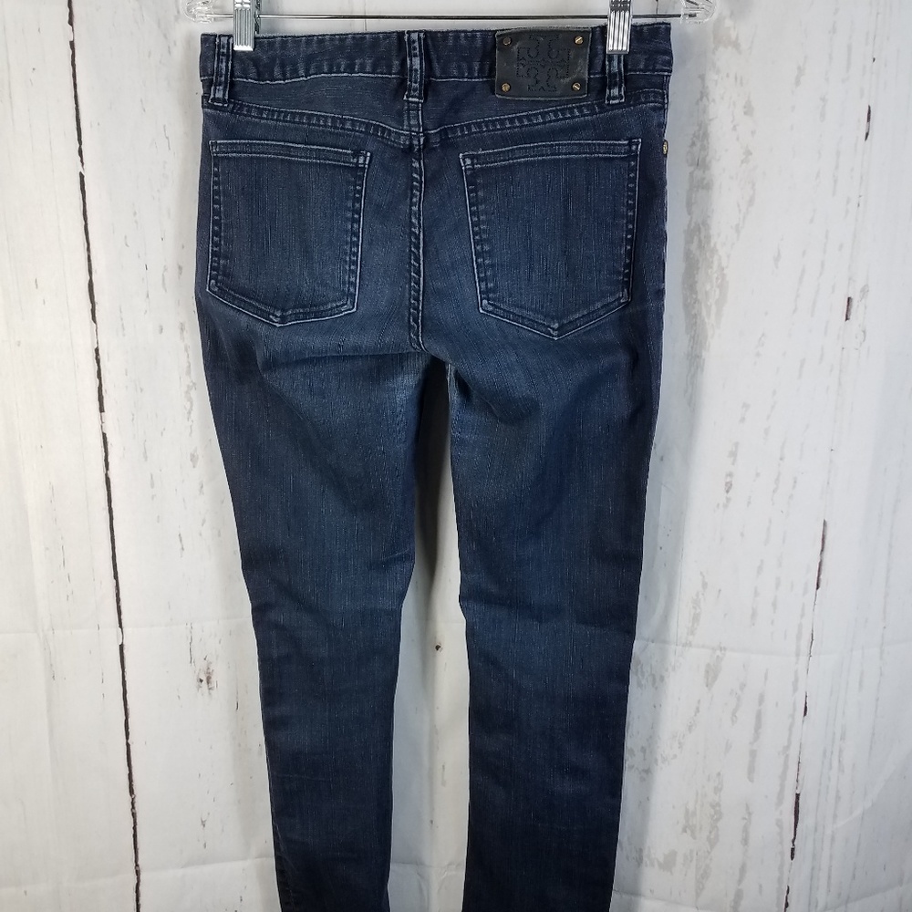 Tory Burch 27 Jegging Stretch Denim Cropped Skinny
